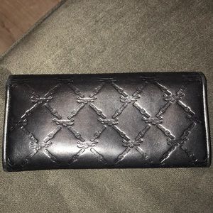 LONGCHAMP LEATHER BLACK WALLET